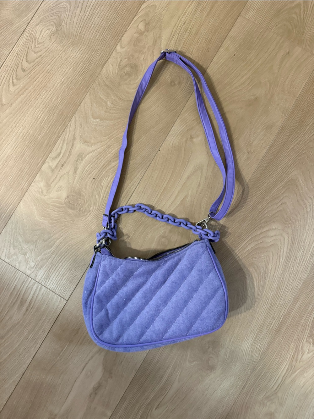 Call It Spring Lavender Quilted Shoulder Bag